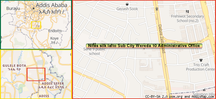 Nifas Silk Lafto Sub City Wereda 10 Administrative Office